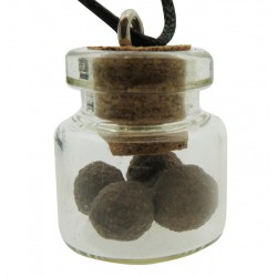 Moqui Ball Glass Bottle Pendant